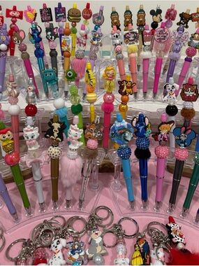 Beaded Focal Pen/ keychain/ bookmark